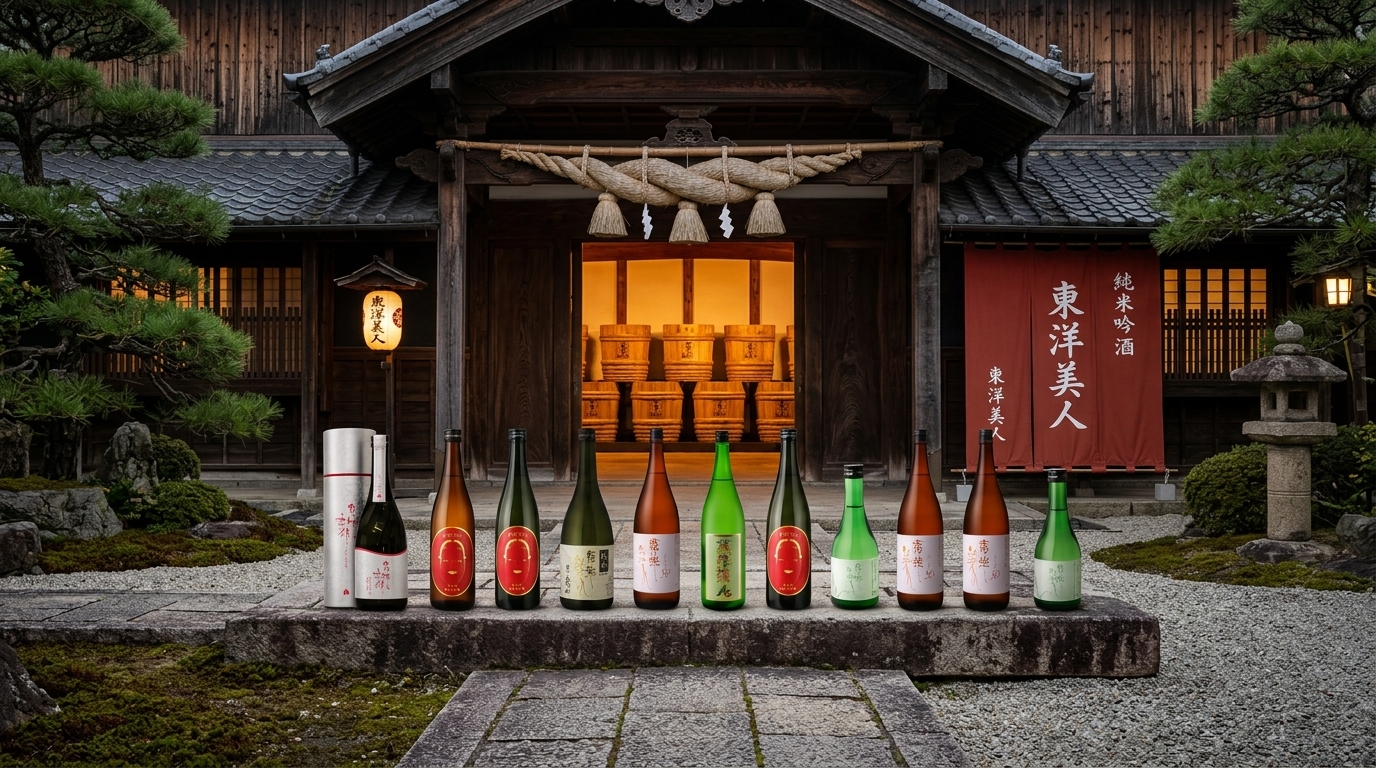 東洋美人品牌故事形象照,展現酒藏歷史、釀酒師精神與品牌傳承。